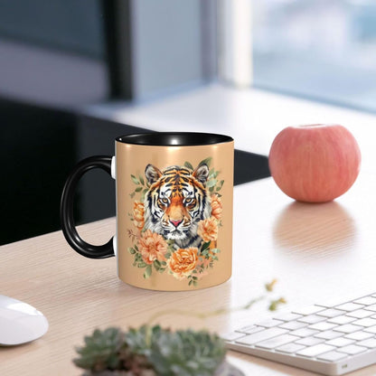 Sunflower Coffee Mug Ceramic Tea Cup With Handle Funny Porcelain Mugs for Women Dishwasher Microwave Safe 11oz