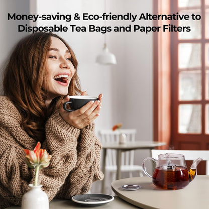 Extra Fine Mesh Tea Infuser for Loose Leaf Tea Steeper 1.5”x2.2”