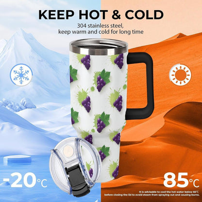 Leakproof Car Cup Vacuum Sealed With Lid For Office Crystal Clear Blue Water Ripple Print Drinkware Light Rose Red-style-5 - Colors A