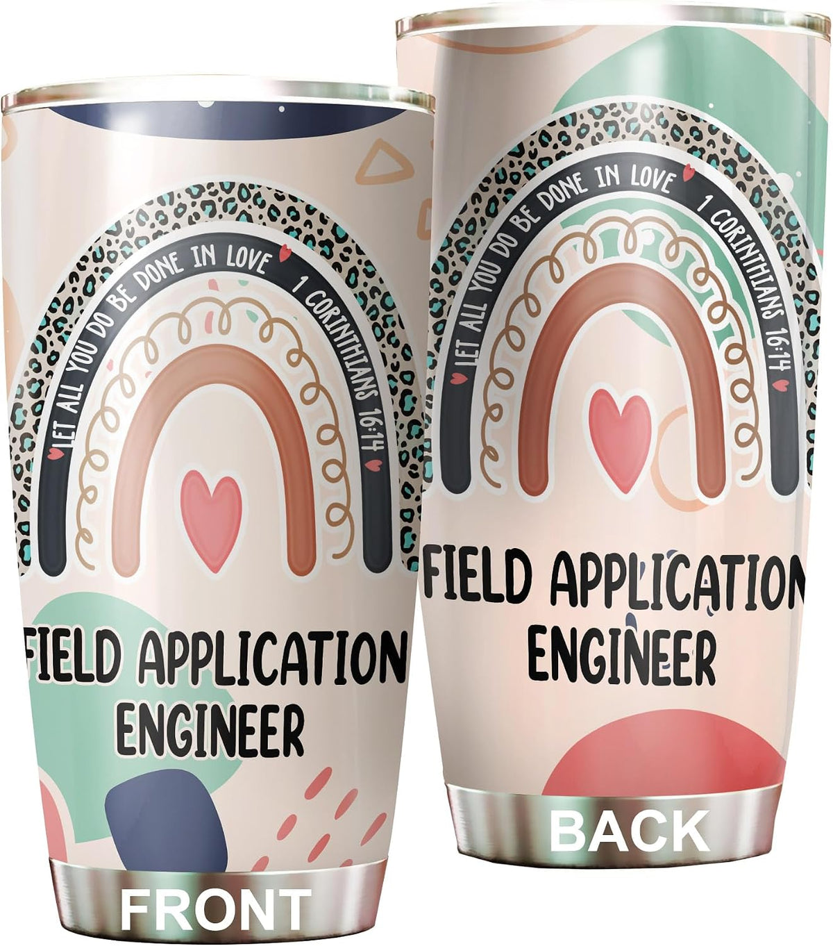 Let All You Do Be Done In Love Postal Clerk Tumbler Stainless Steel 20oz, Office Gifts Women Men Work Friends Coworker, Driking Coffee Cup For Birthday Christmas - Colors G