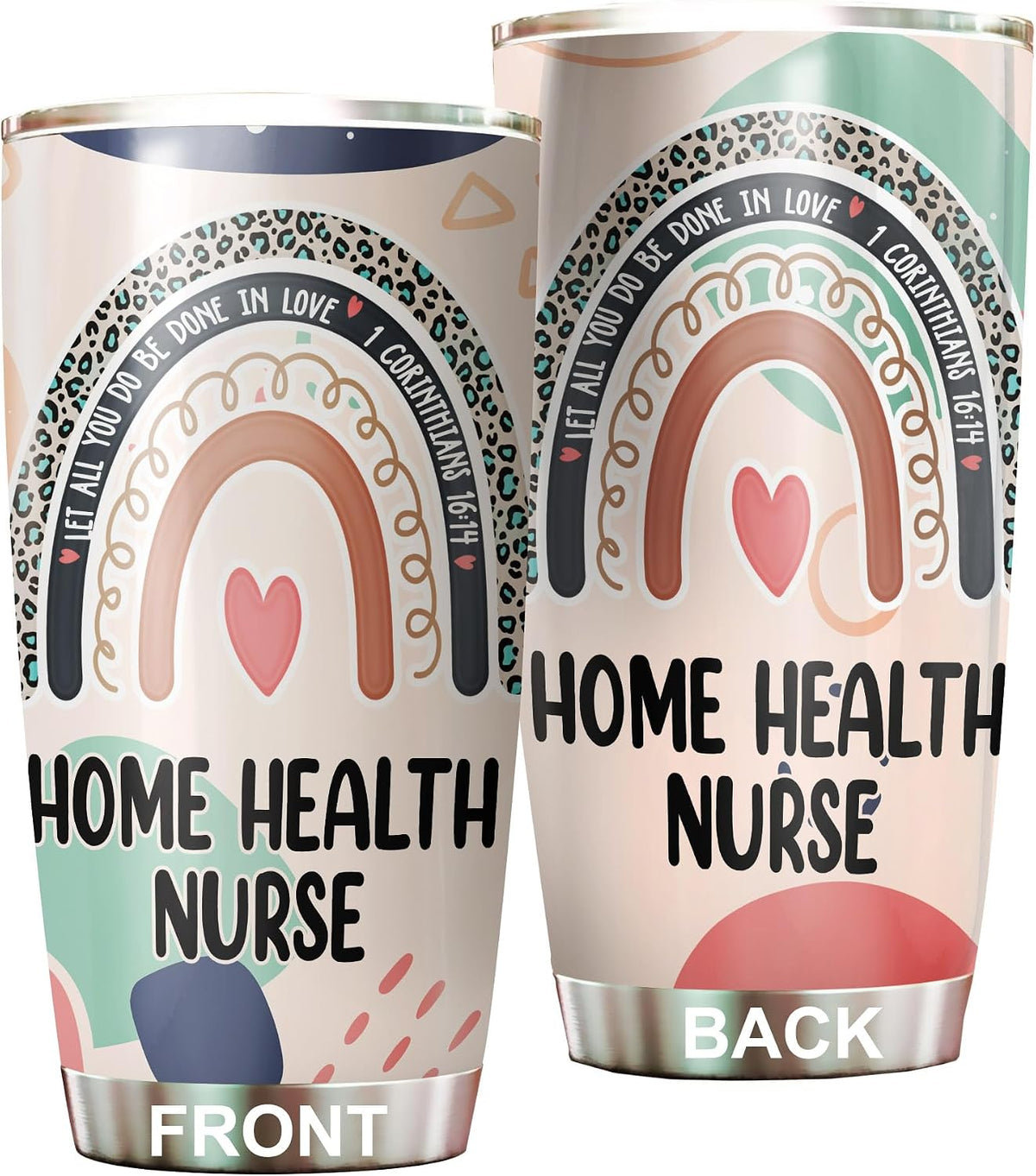 Let All You Do Be Done In Love Postal Clerk Tumbler Stainless Steel 20oz, Office Gifts Women Men Work Friends Coworker, Driking Coffee Cup For Birthday Christmas - Colors G