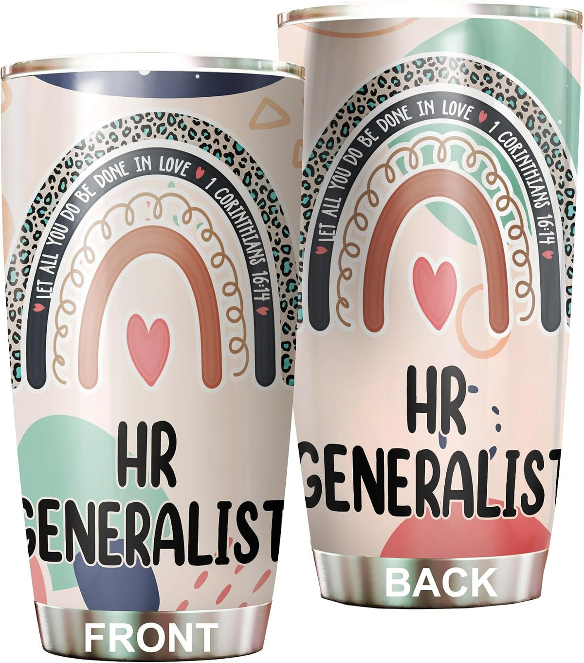 Let All You Do Be Done In Love Postal Clerk Tumbler Stainless Steel 20oz, Office Gifts Women Men Work Friends Coworker, Driking Coffee Cup For Birthday Christmas - Colors G