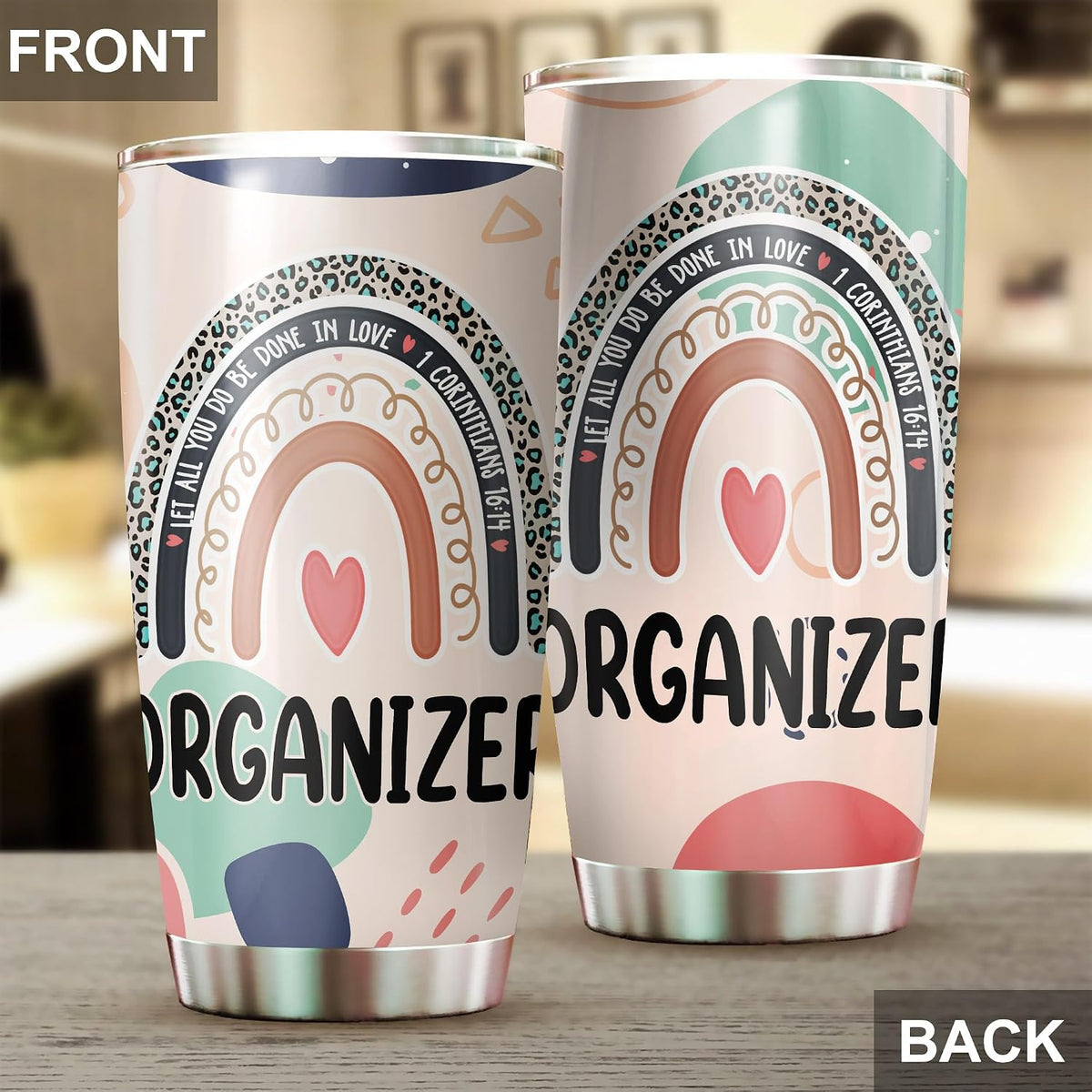 Let All You Do Be Done In Love Postal Clerk Tumbler Stainless Steel 20oz, Office Gifts Women Men Work Friends Coworker, Driking Coffee Cup For Birthday Christmas - Colors G