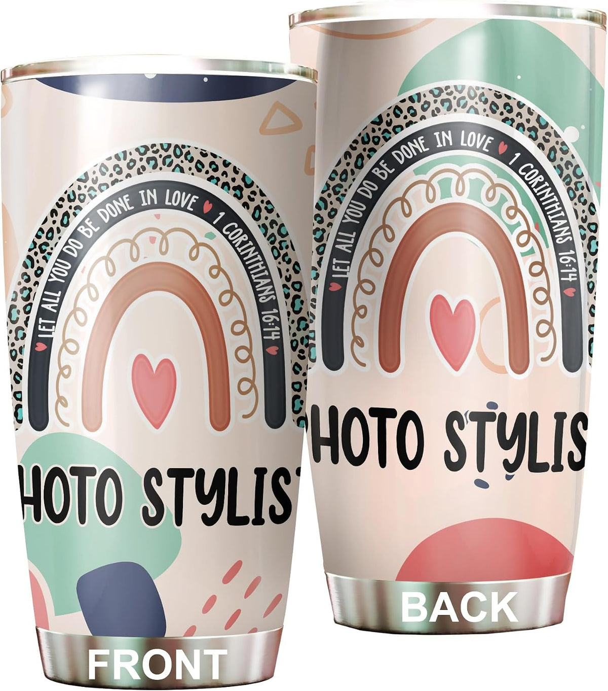 Let All You Do Be Done In Love Postal Clerk Tumbler Stainless Steel 20oz, Office Gifts Women Men Work Friends Coworker, Driking Coffee Cup For Birthday Christmas - Colors G