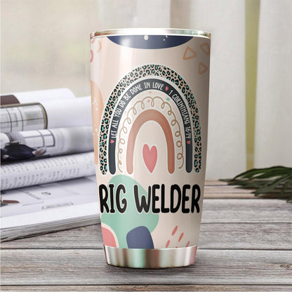 Let All You Do Be Done In Love Postal Clerk Tumbler Stainless Steel 20oz, Office Gifts Women Men Work Friends Coworker, Driking Coffee Cup For Birthday Christmas - Colors G