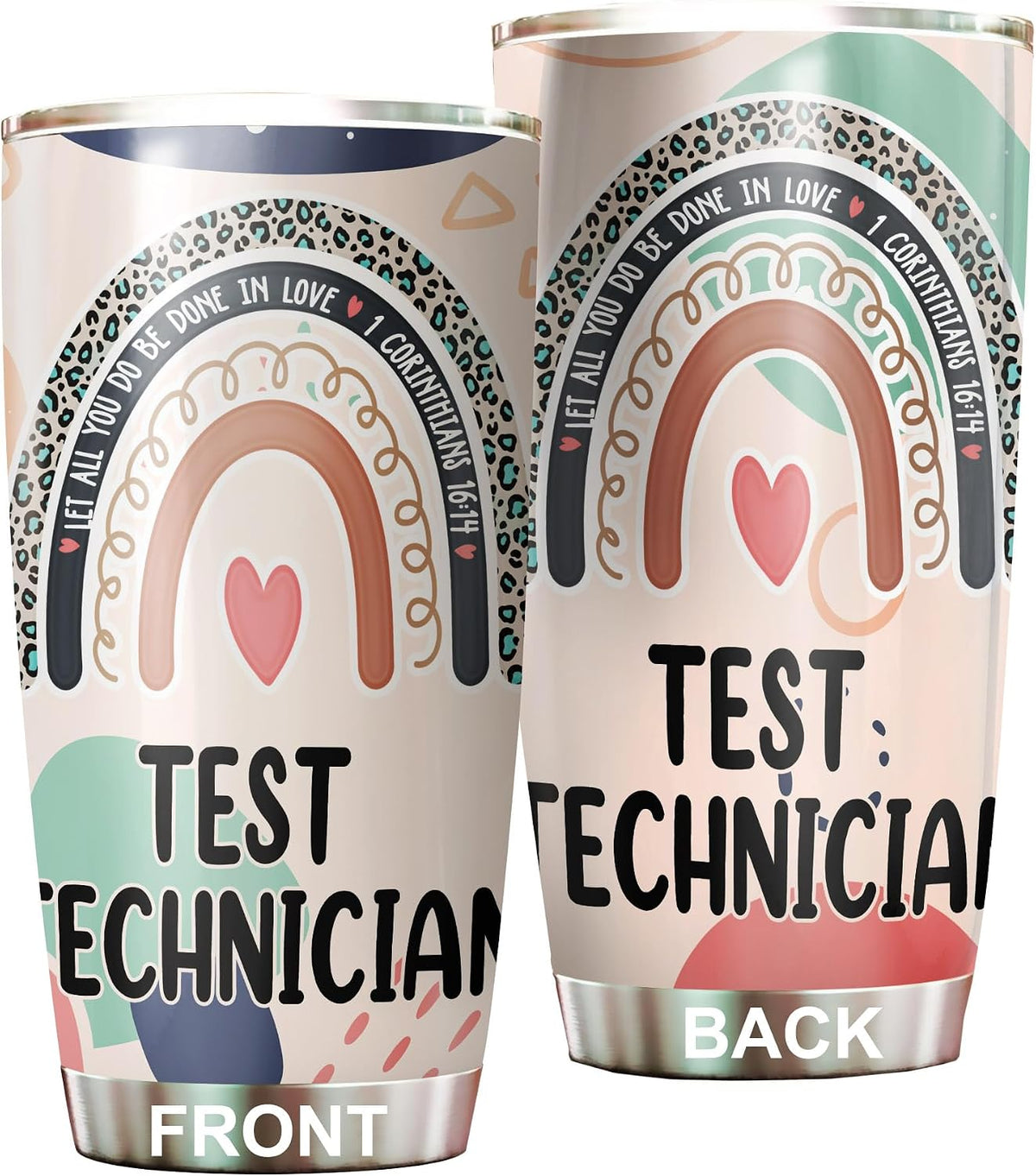 Let All You Do Be Done In Love Postal Clerk Tumbler Stainless Steel 20oz, Office Gifts Women Men Work Friends Coworker, Driking Coffee Cup For Birthday Christmas - Colors G