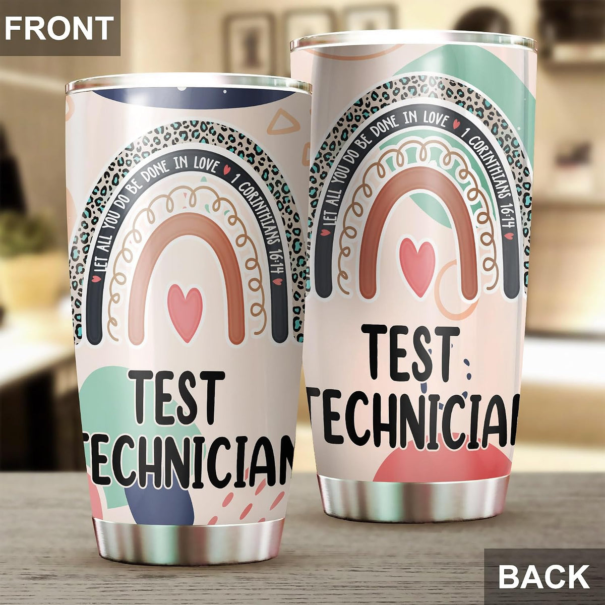Let All You Do Be Done In Love Postal Clerk Tumbler Stainless Steel 20oz, Office Gifts Women Men Work Friends Coworker, Driking Coffee Cup For Birthday Christmas - Colors G