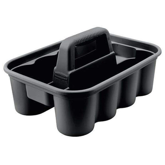 Deluxe Carry Caddy for Take-Out Coffee/Soft Drinks Postmates/Uber Eats/Food Delivery Cleaning Products Sports/Water Bottles Black