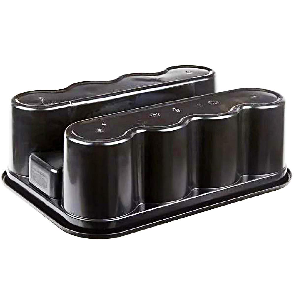 Deluxe Carry Caddy for Take-Out Coffee/Soft Drinks Postmates/Uber Eats/Food Delivery Cleaning Products Sports/Water Bottles Black