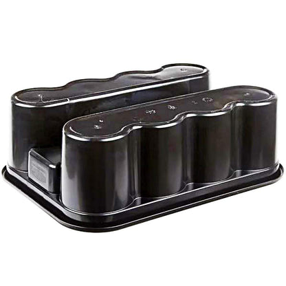 Deluxe Carry Caddy for Take-Out Coffee/Soft Drinks Postmates/Uber Eats/Food Delivery Cleaning Products Sports/Water Bottles Black