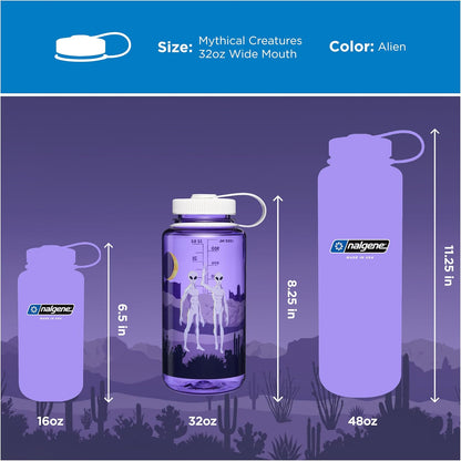 Monochrome BPA-Free Recycled Reusable Water Bottle for Backpacking, Hiking, Gym - 32 oz Shatterproof, Cotton
