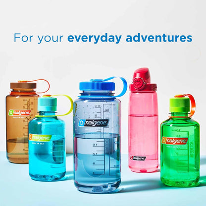 Monochrome BPA-Free Recycled Reusable Water Bottle for Backpacking, Hiking, Gym - 32 oz Shatterproof, Cotton
