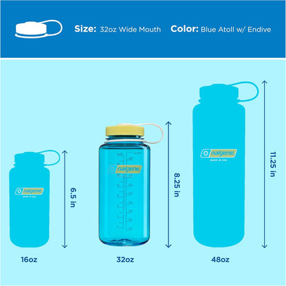 Monochrome BPA-Free Recycled Reusable Water Bottle for Backpacking, Hiking, Gym - 32 oz Shatterproof, Cotton