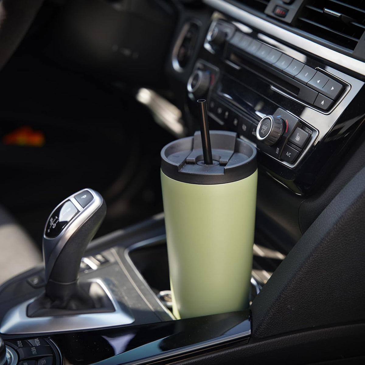 30 oz Insulated Tumbler Water Bottle with Straw Lid, Pastel Sunset