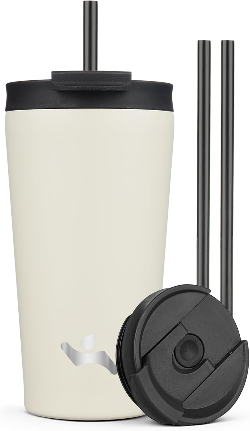 30 oz Insulated Tumbler Water Bottle with Straw Lid, Pastel Sunset