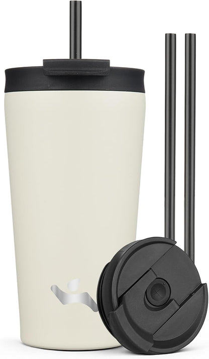 30 oz Insulated Tumbler Water Bottle with Straw Lid, Pastel Sunset