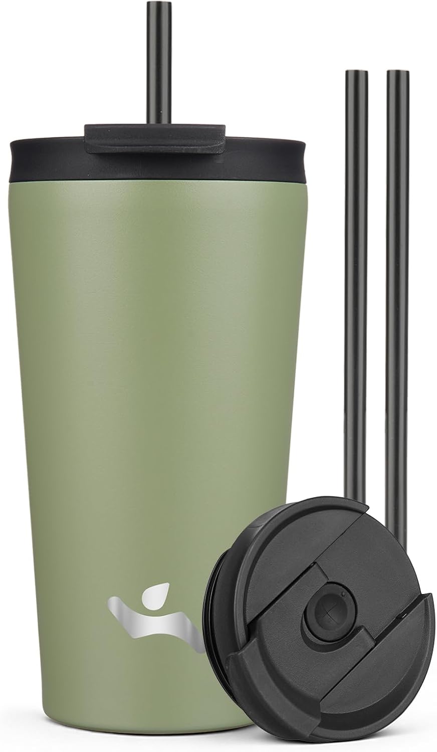 30 oz Insulated Tumbler Water Bottle with Straw Lid, Pastel Sunset