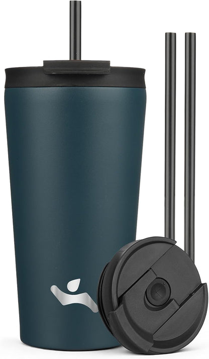 30 oz Insulated Tumbler Water Bottle with Straw Lid, Pastel Sunset