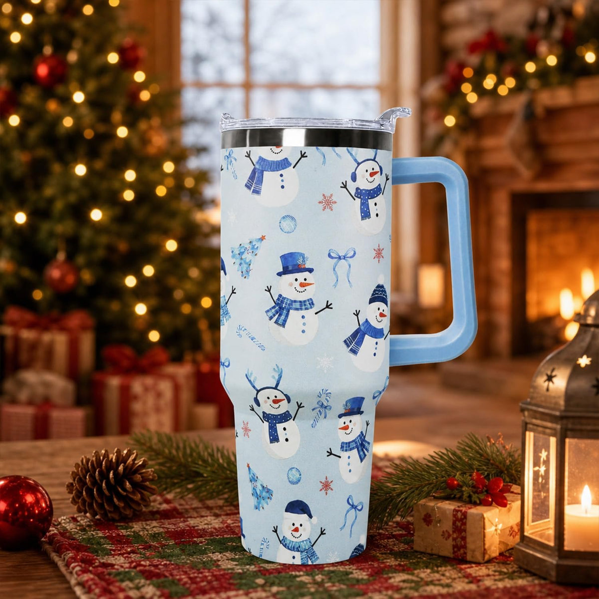Ceovfoi 40 oz Pickleball Coffee Mug Vacuum Insulated Travel Tumbler with Handle, Lid & Straw - Perfect Pickleball Gifts for Players, Coaches, Lovers | Pickleball Accessories - Colors B
