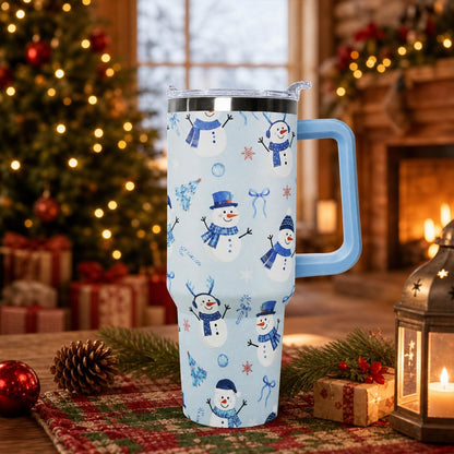 Ceovfoi 40 oz Pickleball Coffee Mug Vacuum Insulated Travel Tumbler with Handle, Lid & Straw - Perfect Pickleball Gifts for Players, Coaches, Lovers | Pickleball Accessories - Colors B