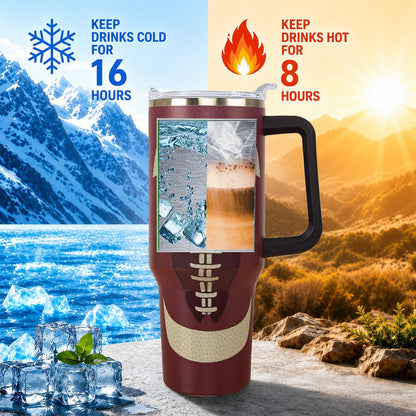 Ceovfoi 40 oz Pickleball Coffee Mug Vacuum Insulated Travel Tumbler with Handle, Lid & Straw - Perfect Pickleball Gifts for Players, Coaches, Lovers | Pickleball Accessories - Colors B