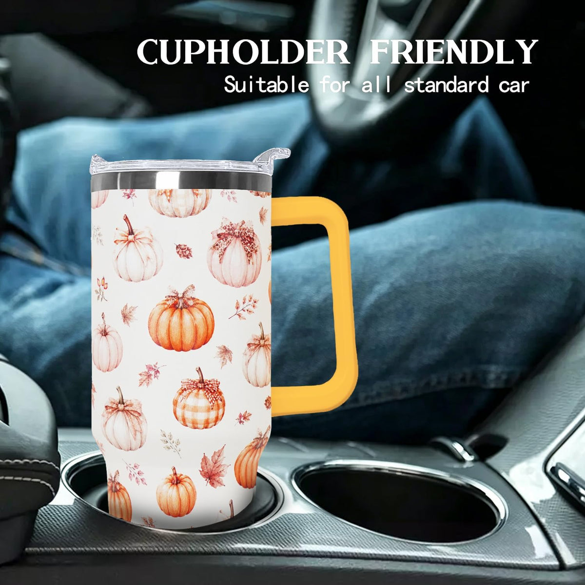 Ceovfoi 40 oz Pickleball Coffee Mug Vacuum Insulated Travel Tumbler with Handle, Lid & Straw - Perfect Pickleball Gifts for Players, Coaches, Lovers | Pickleball Accessories - Colors B