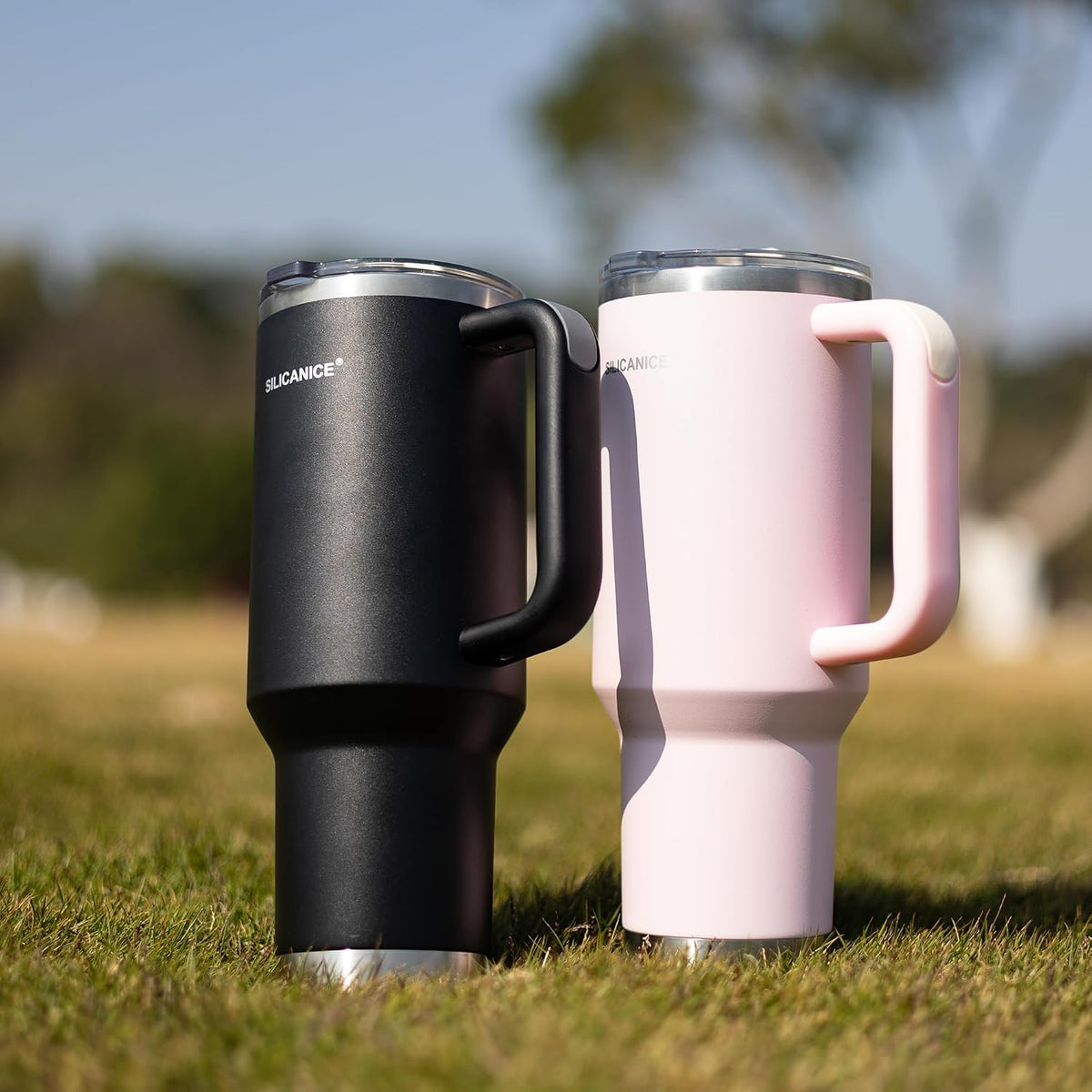 For Iced Coffee & Smoothies – Never Drink from a Moldy Lid Again: 20oz Hygienic Tumbler, 100% Leakproof Lid & Removable Foldable Spout. Reinforced Base, Fits Cup Holders - Cream