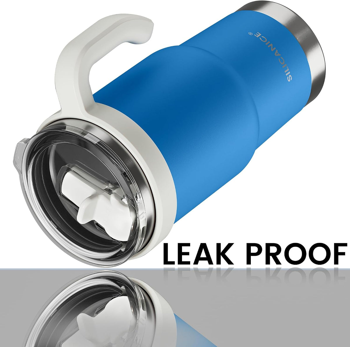 For Iced Coffee & Smoothies – Never Drink from a Moldy Lid Again: 20oz Hygienic Tumbler, 100% Leakproof Lid & Removable Foldable Spout. Reinforced Base, Fits Cup Holders - Cream