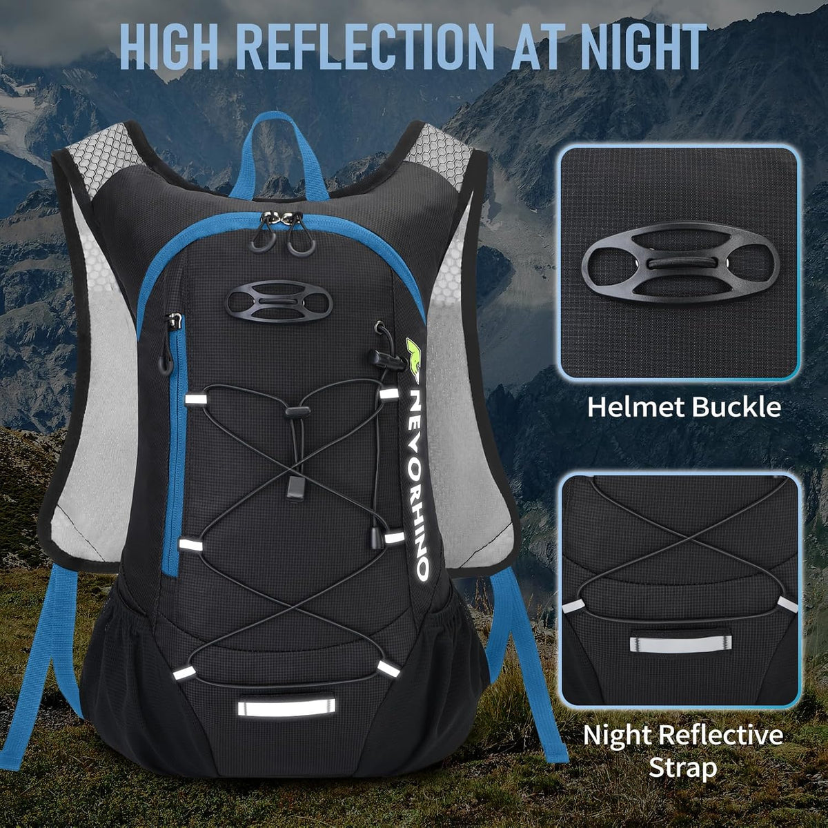 Lightweight Hydration Backpack, Running Backpack with 2L Water Bladder