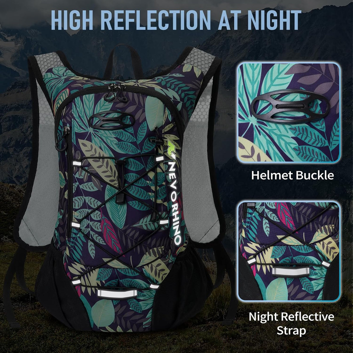 Lightweight Hydration Backpack, Running Backpack with 2L Water Bladder