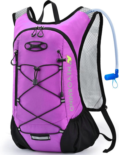 Lightweight Hydration Backpack, Running Backpack with 2L Water Bladder