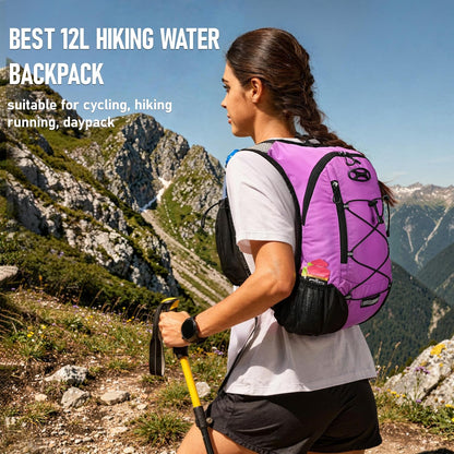 Lightweight Hydration Backpack, Running Backpack with 2L Water Bladder
