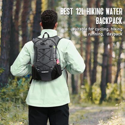 Lightweight Hydration Backpack, Running Backpack with 2L Water Bladder