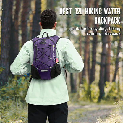 Lightweight Hydration Backpack, Running Backpack with 2L Water Bladder