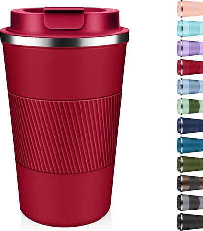 Insulated Coffee Tumbler 17 oz, Stainless Steel Coffee Mug with Lids, Travel Coffee Mug Leak Proof, Double Wall Vacuum Insulated Reusable Coffee Cup, Keep Drinks Hot and Cold (Deep Teal, 17 Ounces)