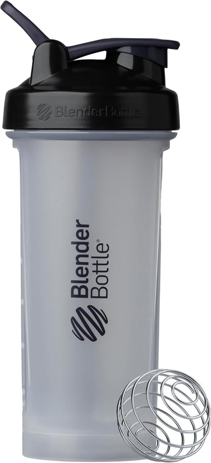 Classic V2 Plastic Shaker Bottle 20 oz Clear/Black