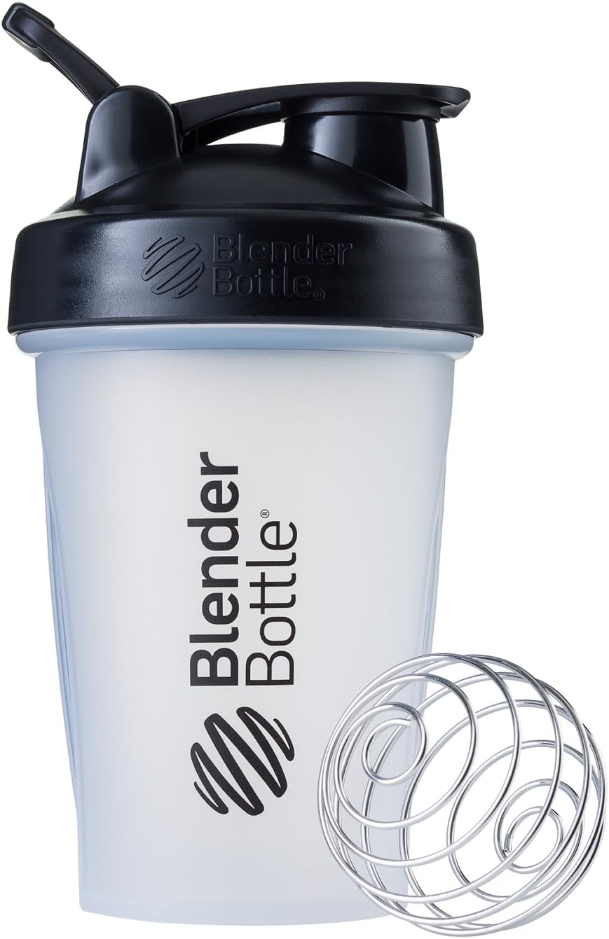 Classic V2 Plastic Shaker Bottle 20 oz Clear/Black