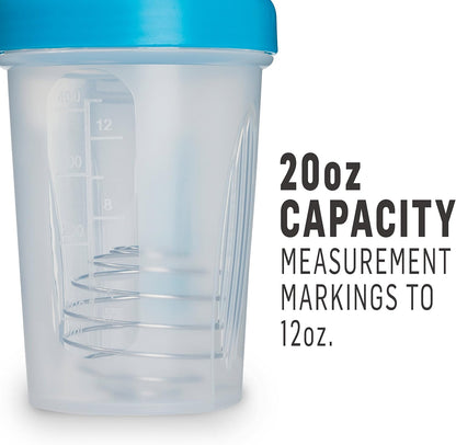 Classic V2 Plastic Shaker Bottle 20 oz Clear/Black