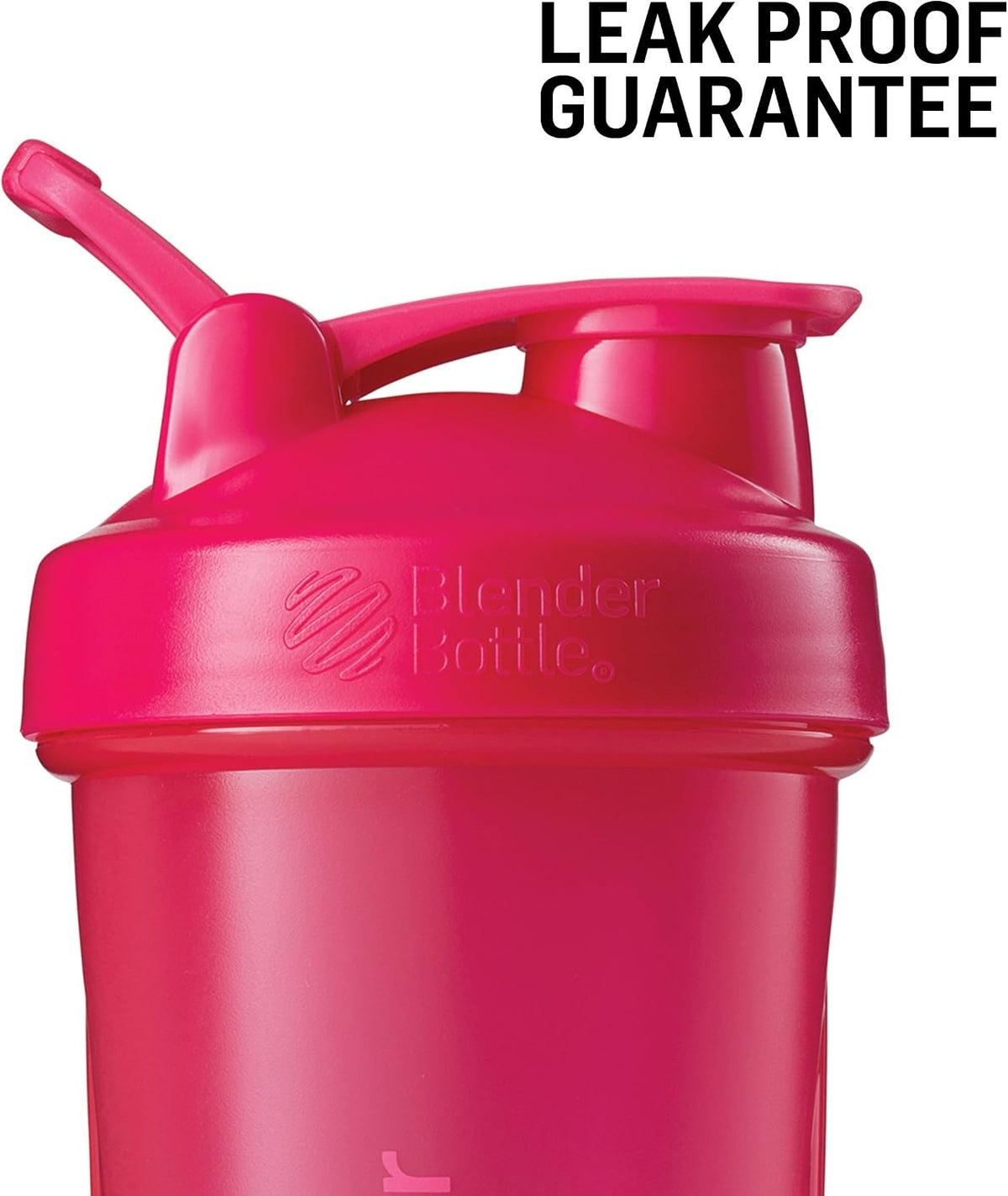 Classic V2 Plastic Shaker Bottle 20 oz Clear/Black