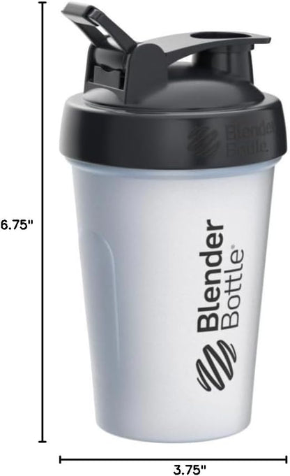 Classic V2 Plastic Shaker Bottle 20 oz Clear/Black