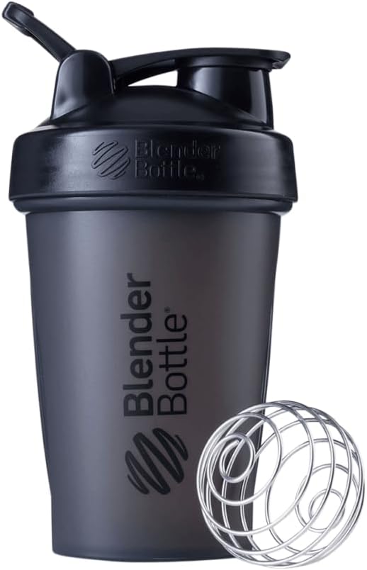 Classic V2 Plastic Shaker Bottle 20 oz Clear/Black