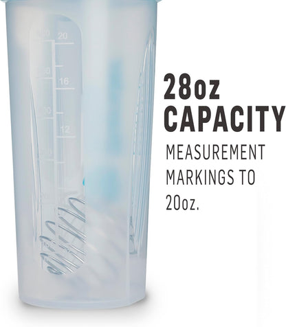 Classic V2 Plastic Shaker Bottle 20 oz Clear/Black
