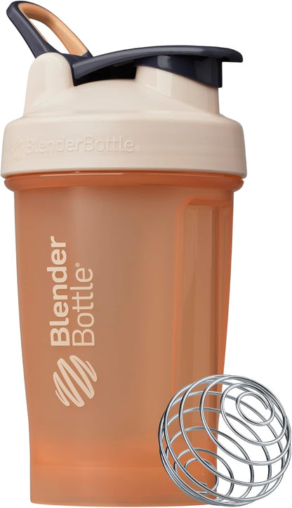 Classic V2 Plastic Shaker Bottle 20 oz Clear/Black