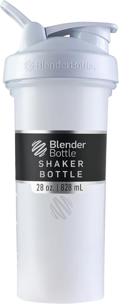 Classic V2 Plastic Shaker Bottle 20 oz Clear/Black