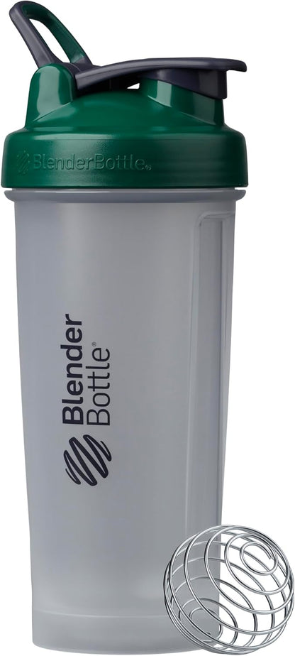Classic V2 Plastic Shaker Bottle 20 oz Clear/Black