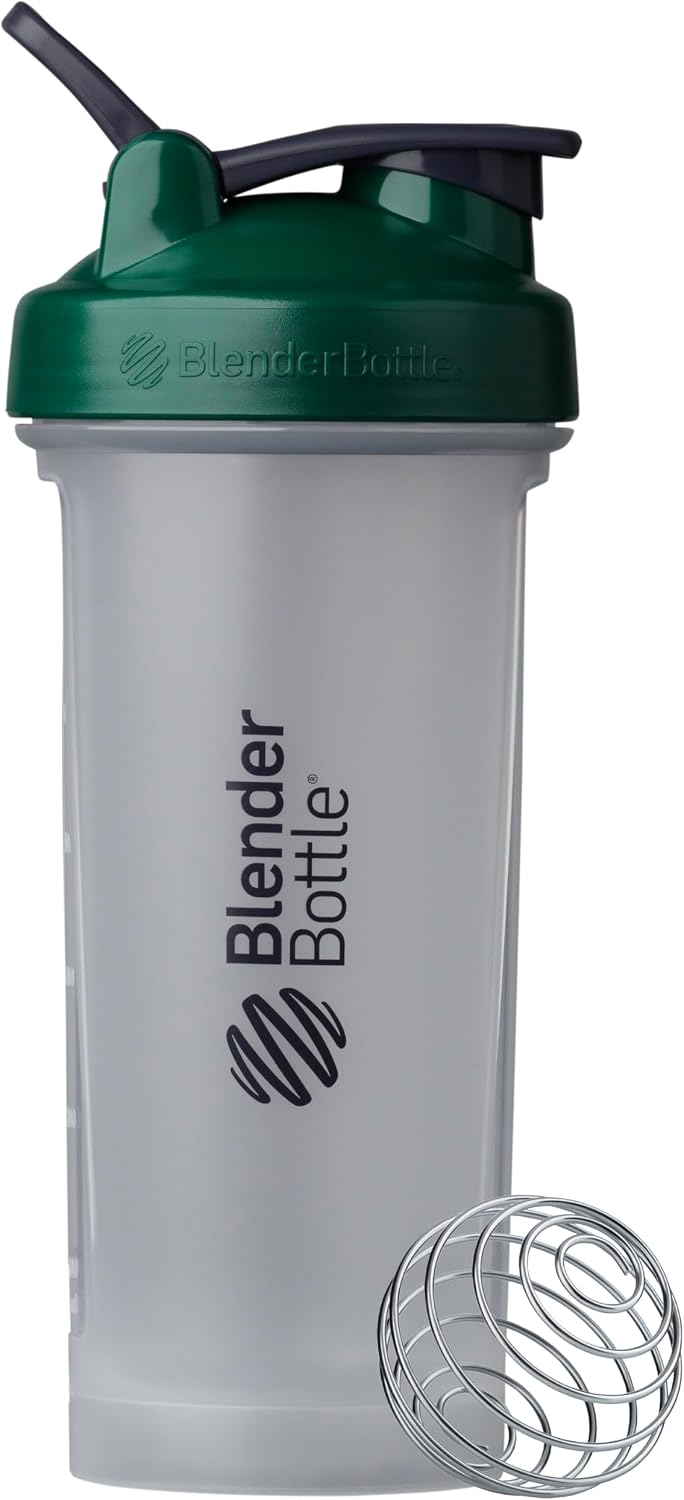 Classic V2 Plastic Shaker Bottle 20 oz Clear/Black