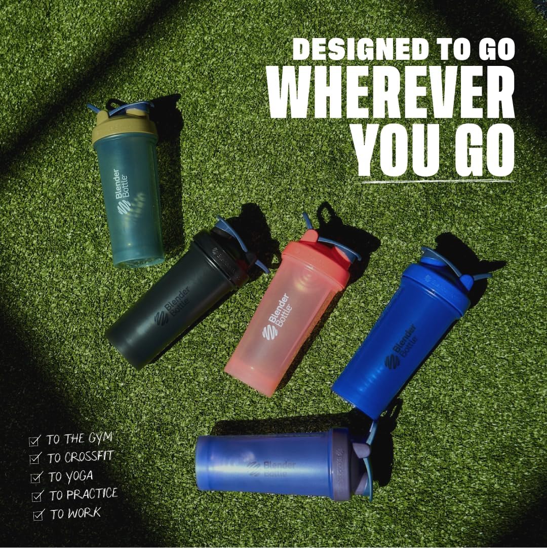 Classic V2 Plastic Shaker Bottle 20 oz Clear/Black
