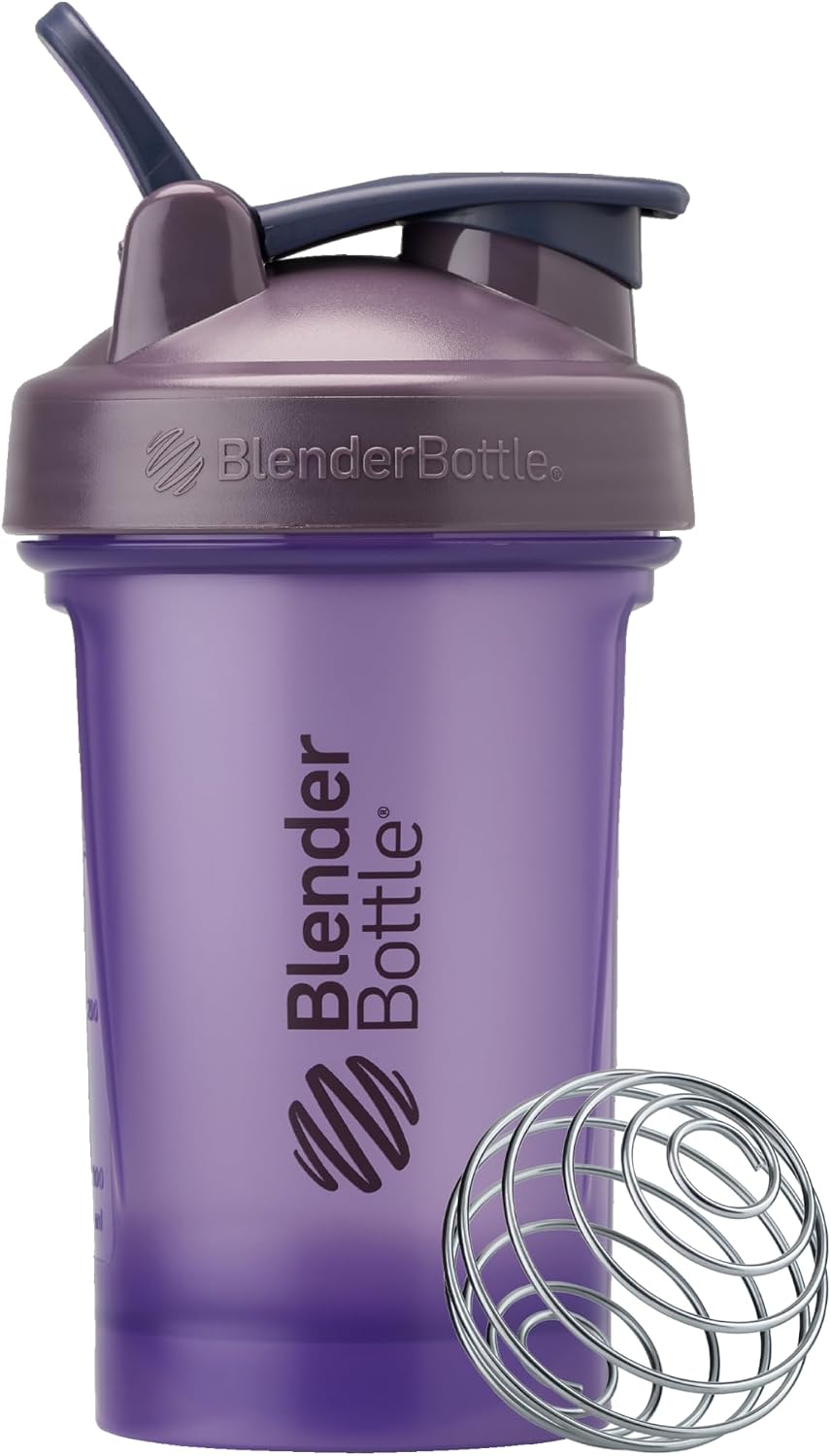Classic V2 Plastic Shaker Bottle 20 oz Clear/Black