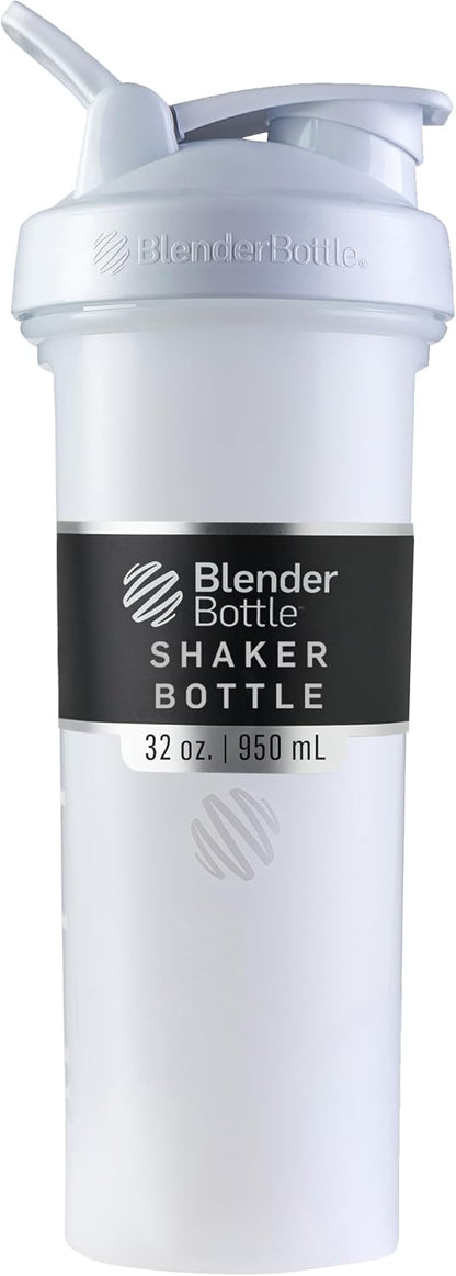Classic V2 Plastic Shaker Bottle 20 oz Clear/Black
