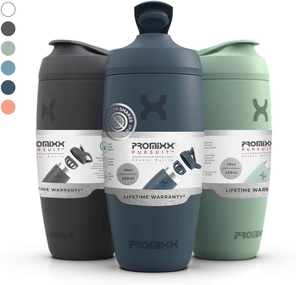 Pursuit Insulated Steel Shaker Bottle 18oz, Midnight Blue